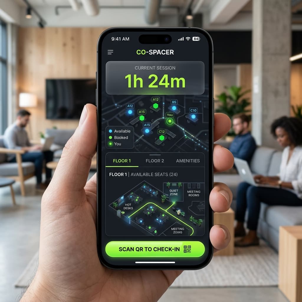 One App - All Spaces & Pay-as-you-go